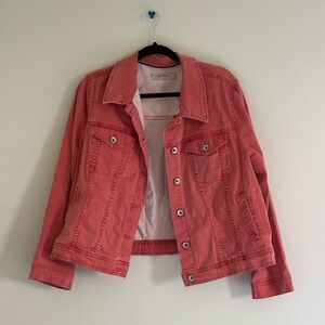 Women's Coral Denim Jacket